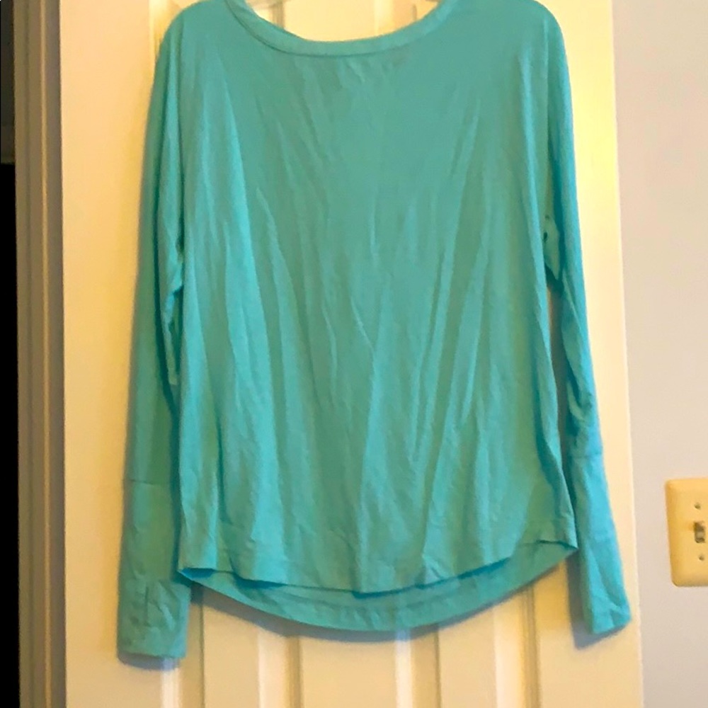 Blue top keyhole back